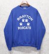 画像1: 90's【USA製】【ビンテージ】【Lee】リー【BRAYTON BOBCATS】【青】【スウェット】【サイズＸＬ】  (1)
