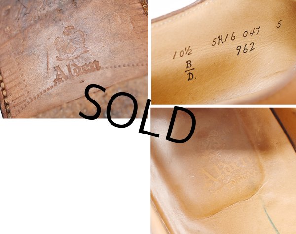画像2: 【ビンテージ】【オールデン】alden【Uチップ】【Ｕチップ】ブラウン【レザーシューズ】【10 1/2】【28.5cm程度】  (2)