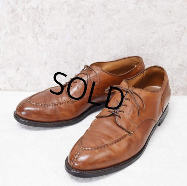 画像1: 【ビンテージ】【オールデン】alden【Uチップ】【Ｕチップ】ブラウン【レザーシューズ】【10 1/2】【28.5cm程度】  (1)