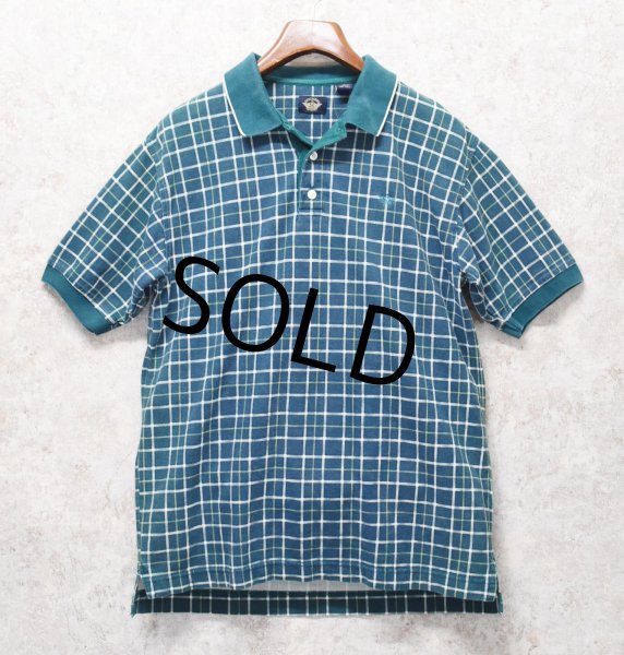 画像1: 【ビンテージ】【DOCKERS】ドッカーズ【リーバイス】【緑×黄色チェック】【ボタンダウン半袖シャツ】【ポロシャツ】【サイズＭ】  (1)