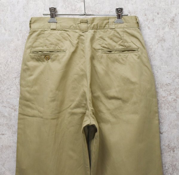画像4: 60's【ビンテージ】U.S.ARMY【米軍実物】【チノパンツ】31×33  (4)