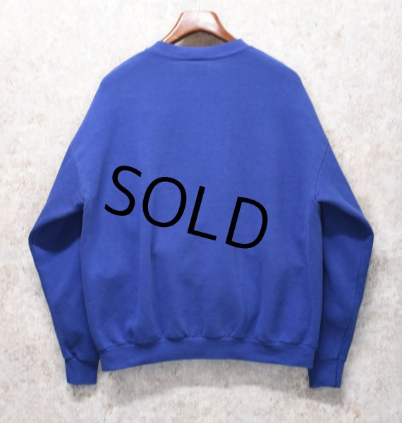 画像3: 90's【USA製】【ビンテージ】【Lee】リー【BRAYTON BOBCATS】【青】【スウェット】【サイズXL】  (3)