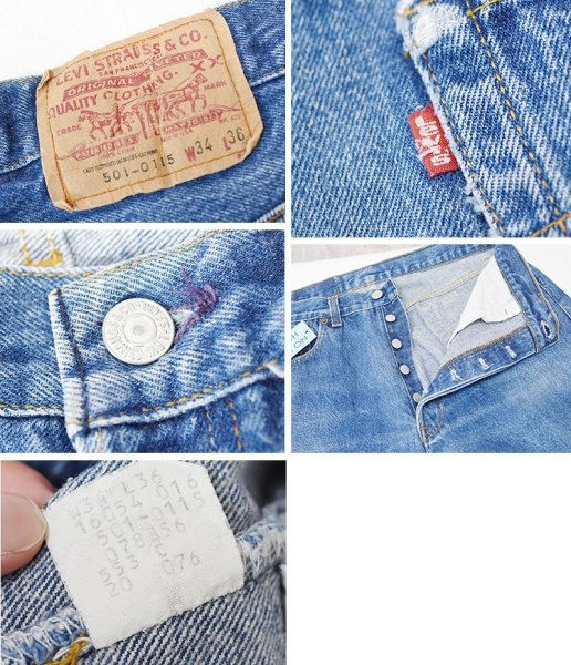 画像3: 80's【ビンテージ】【USA製】【LEVI'S】【リーバイス】【501】【デニムパンツ】【34×36】  (3)
