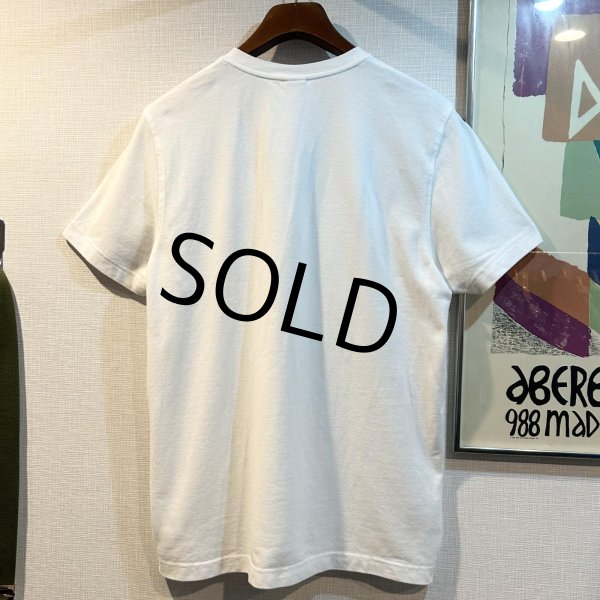 画像3: ビンテージ【ブルックスブラザーズ】Brooks Brothers【胸ロゴ入り】【鹿の子コットン】【白】【ヘンリーネックコットンTシャツ】【サイズL】  (3)