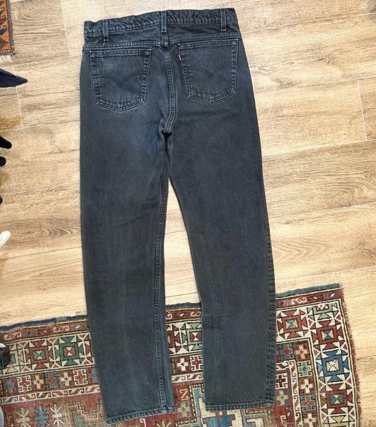 画像4: 90's【ビンテージ】【LEVI'S】【リーバイス505】505【黒】【デニムパンツ】ブラックデニム【36×34】  (4)