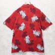 画像3: 90's【CHAPS】チャップス【ラルフローレン】POLO RALPH LAUREN 【赤】【ハイビスカス柄】【ポロシャツ】【サイズＬ】   (3)
