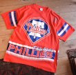 画像1: 90’s USA製 ビンテージ【MLB】【PHILLIES】フィーリーズ【赤】Tシャツ【サイズL】  (1)