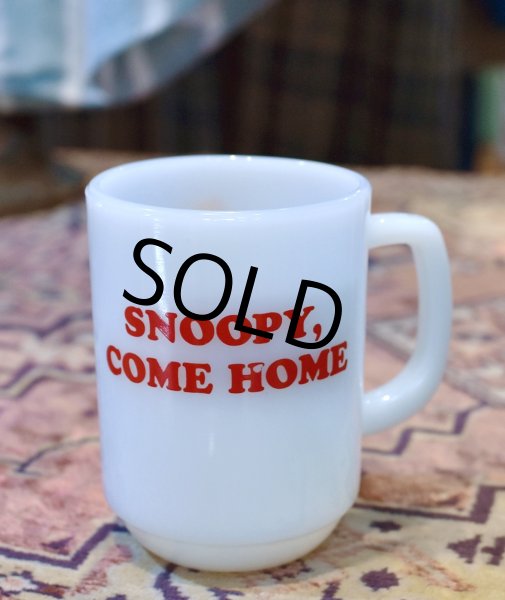 画像3: Fire King【ファイヤーキング】【スヌーピー】【カムホーム】PEANUTS【マグカップ】  (3)