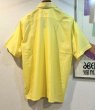画像3: 【ビンテージ】【Hathaway Shirts】【LORD&TAYLOR】【ハサウェイ】【黄色】【無地】ポリコットン【半袖シャツ】サイズL  (3)