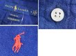 画像2: ビンテージ【ラルフローレン】【classic fit】【紺】【リネン】半袖【ボタンダウンシャツ】【サイズM】  (2)