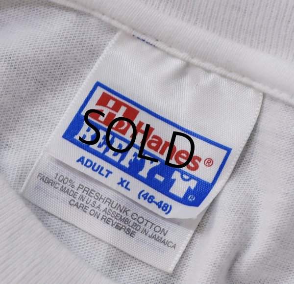 画像2: 【デッドストック】90's【USA製】【ビンテージ】ヘインズ【hanes】【AMERICAN EXPRESS】【バックプリント付き】白【Tシャツ】【サイズXL】  (2)