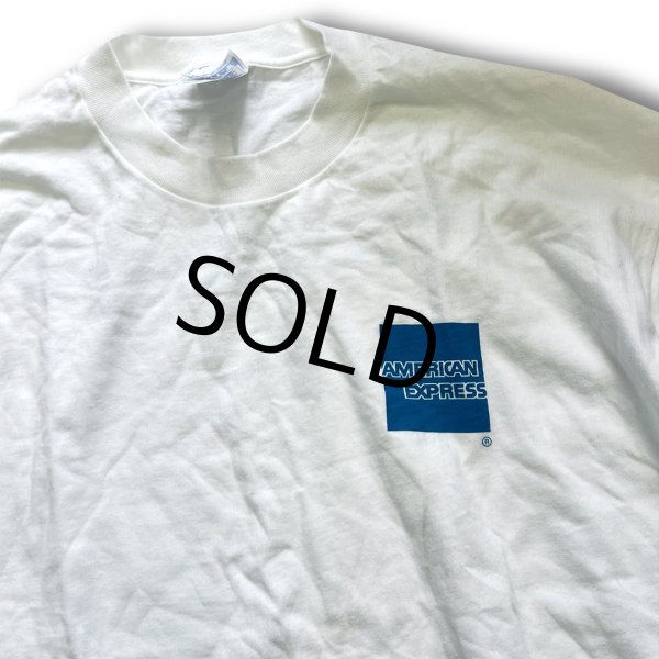 画像3: 【デッドストック】90's【USA製】【ビンテージ】ヘインズ【hanes】【AMERICAN EXPRESS】【バックプリント付き】白【Tシャツ】【サイズXL】  (3)