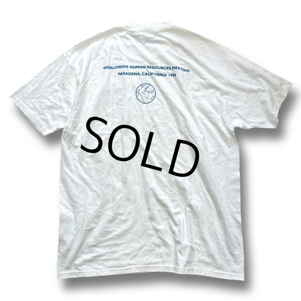 画像4: 【デッドストック】90's【USA製】【ビンテージ】ヘインズ【hanes】【AMERICAN EXPRESS】【バックプリント付き】白【Tシャツ】【サイズXL】  (4)