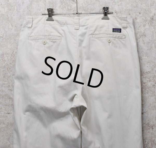 画像3: 【patagonia】【パタゴニア】白 【オーガニックコットンパンツ】【W35】  (3)