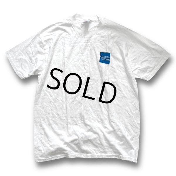 画像1: 【デッドストック】90's【USA製】【ビンテージ】ヘインズ【hanes】【AMERICAN EXPRESS】【バックプリント付き】白【Ｔシャツ】【サイズXL】  (1)