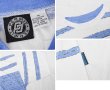 画像2: ビンテージ【PERMIT】【白×青ライン】【フェイクレイヤード】【Tシャツ】【サイズＭ】  (2)