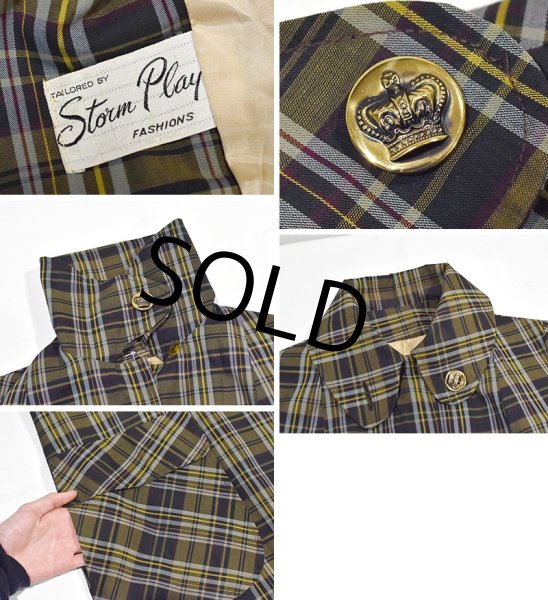 画像3: 90's【ビンテージ】【Storm Play】マドラスチェック【ロングコート】【レディースコート】【レディース古着】  (3)