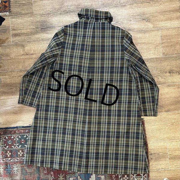 画像4: 90's【ビンテージ】【Storm Play】マドラスチェック【ロングコート】【レディースコート】【レディース古着】  (4)