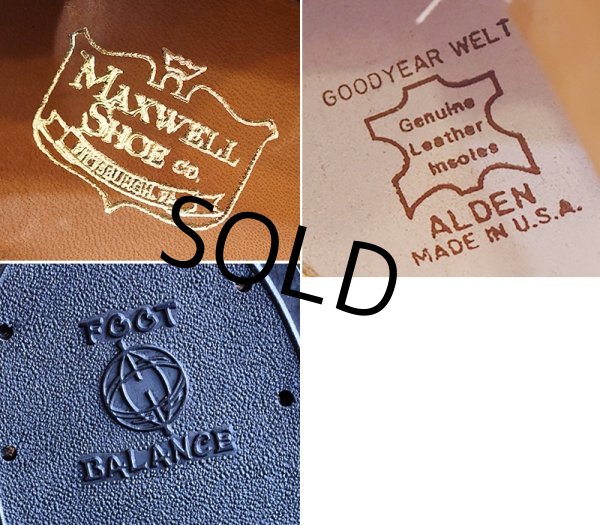 画像3: 【デッドストック】ビンテージ【ALDEN】【MAXWELL SHOE】【オールデン】黒【ストレートチップ】【6 1/2 D】  (3)