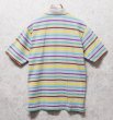 画像3: 【ラコステ】【LACOSTE】【ベージュ×黄色×水色×紫×緑×茶】ボーダー【ポロシャツ】【サイズ6】  (3)