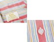 画像2: 70's~【ビンテージ】【Arrow】【赤×ピンク×黄色ストライプ】ストライプシャツ【半袖シャツ】【サイズ15 1/2】  (2)