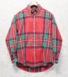画像1: 【ビンテージ】【オールドギャップ】【GAP】赤【チェック柄】【ネルシャツ】フランネルシャツ【BDシャツ】【サイズＭ】  (1)