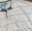 画像3: USA製【ビンテージ】【LE TIGER】【ルティグレ】【グレーｘ茶】ボーダー【ポロシャツ】【サイズＸＬ】  (3)