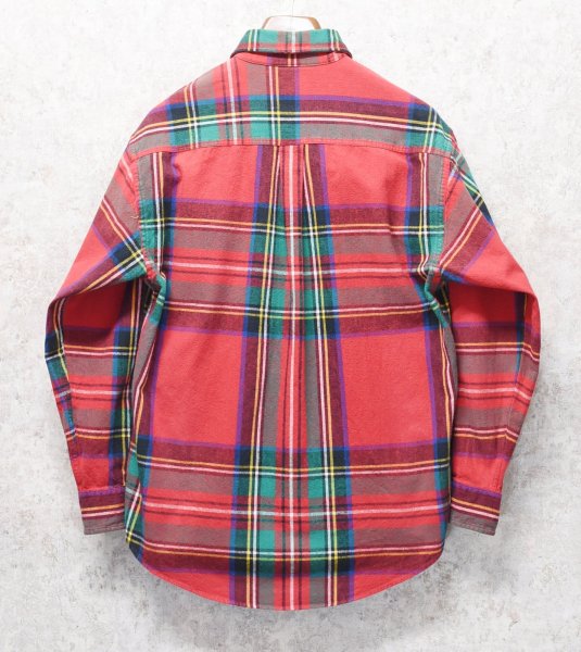 画像3: 【ビンテージ】【オールドギャップ】【GAP】赤【チェック柄】【ネルシャツ】フランネルシャツ【BDシャツ】【サイズM】  (3)