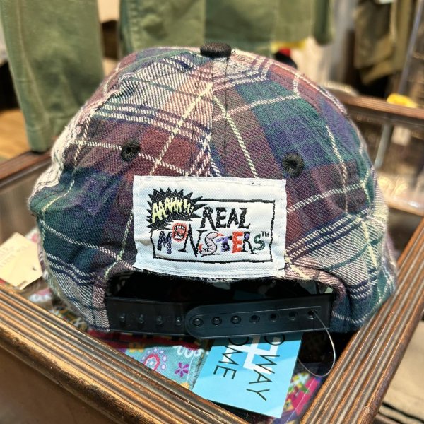 画像5: 【デッドストック】【REAL MONSTERS】【チェック柄】【コットンBBキャップ】   (5)
