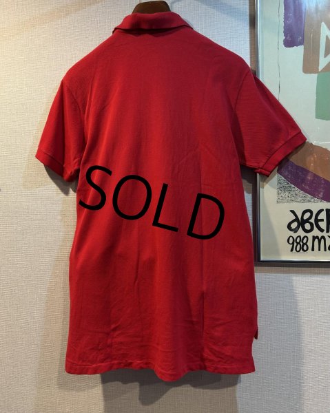 画像3: ~80's【ビンテージ】IZOD【ラコステ】赤【半袖ポロシャツ】  (3)