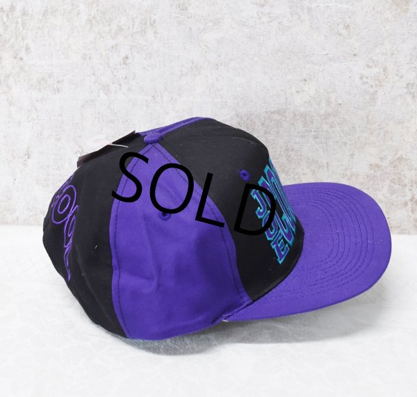 画像4: 【デッドストック】【スヌーピー】【紫×黒刺繍】【コットンBBキャップ】   (4)