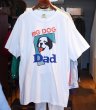 画像1: 【デッドストック】【USA製】ビンテージ【BIG DOGS】ビッグドッグス DAD 【白】【Tシャツ】サイズXL  (1)
