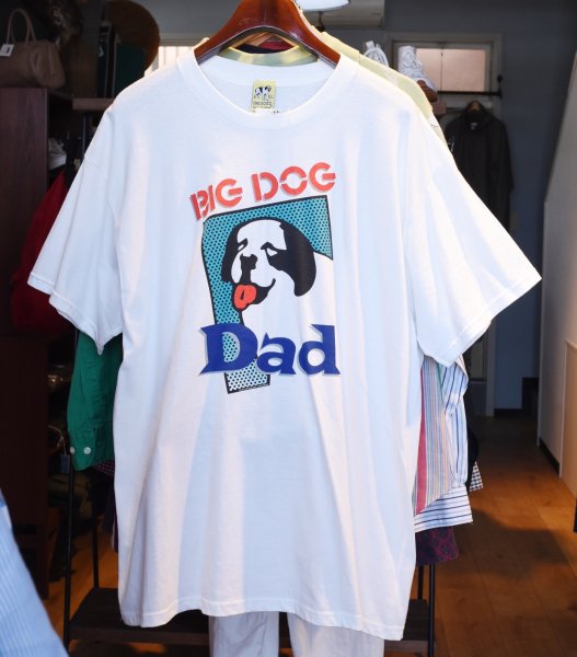 画像1: 【デッドストック】【USA製】ビンテージ【BIG DOGS】ビッグドッグス DAD 【白】【Tシャツ】サイズXL  (1)