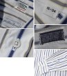 画像2: USA製【ビンテージ】【Saks Fifth Avenue】サックス・フィフス・アベニュー【白ｘ紺ｘグレー】【ワイドカラーコットンシャツ】【16-34】  (2)