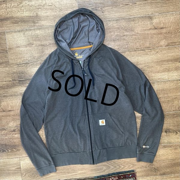 画像1: ビンテージ【carhartt】【カーハート】【RELAXED FIT】チャコール【ジップアップパーカー】【サイズM】  (1)