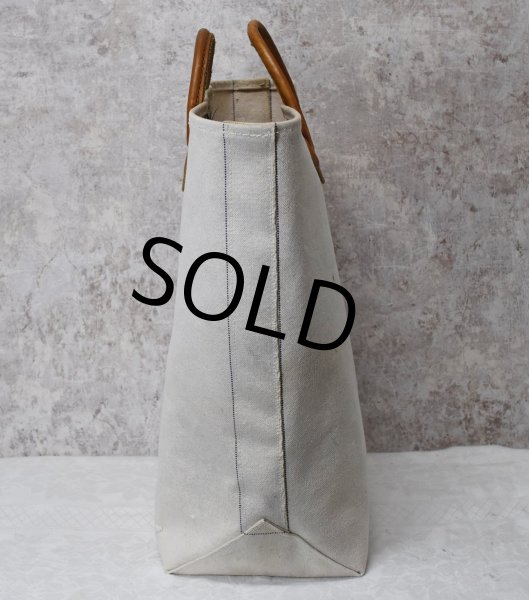 画像4: 【ビンテージ】L.L.bean【L.L.ビーン】【生成り】【レザーハンドル】【キャンバス】【カスタムトートバッグ】ビーントート  (4)