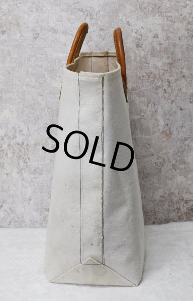 画像6: 【ビンテージ】L.L.bean【L.L.ビーン】【生成り】【レザーハンドル】【キャンバス】【カスタムトートバッグ】ビーントート  (6)