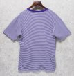 画像3: 【ビンテージ】【Abercrombie&Fitch】【アバクロンビー＆フィッチ】 【紫×白ボーダー】ポケット付き【コットン】【Tシャツ】【サイズＭ】  (3)