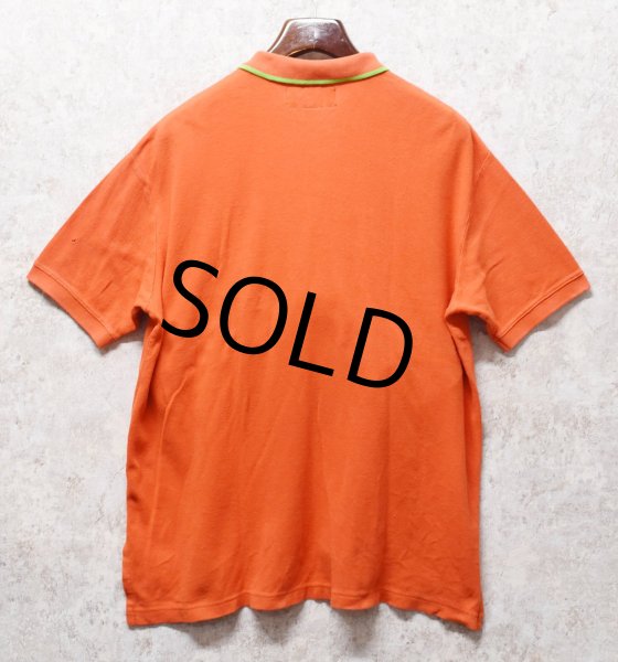 画像3: 90's【ポロスポーツ】【POLO SPORT】【ラルフローレン】【オレンジ×黄緑】【コットン】【ポロシャツ】【半袖Tシャツ】【サイズL】  (3)