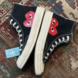 画像6: 【プレイコムデギャルソンｘコンバース】CONVERSE【ＣＴ７０】【黒ｘ白】【ハイカット】【サイズ 27ｃｍ】  (6)