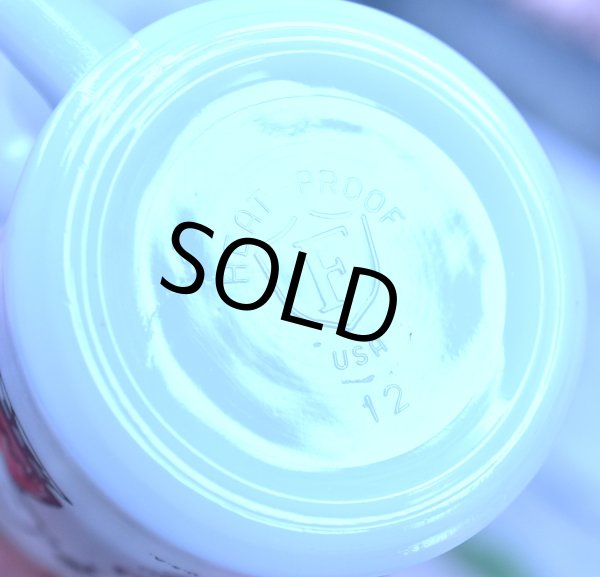 画像6: ビンテージ【FEDERAL】フェデラル【ホワイト】【スヌーピー】ミルクガラスマグ  (6)