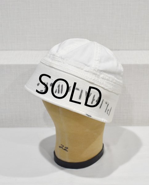 画像3: 40's~ ビンテージ【U.S.NAVY】【PLIHAL.W.E】ステンシル入り【セーラーハット】  (3)