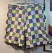 画像1: 【BERLE】【緑×青×ピンク×黄色】【ショートパンツ】【パッチワーク】【短パン】【ｗ36】  (1)