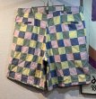 画像3: 【BERLE】【緑×青×ピンク×黄色】【ショートパンツ】【パッチワーク】【短パン】【ｗ36】  (3)
