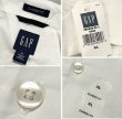 画像2: デッドストック【ビンテージ】【ギャップ】【GAP】【白】【キューバシャツ】開襟シャツ【サイズXL】  (2)