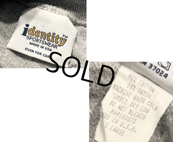 画像3: 90’s〜【USA製】【ビンテージ】identity sportswear【LEICESTER WOLVERINES】霜降りグレー【Tシャツ】【サイズXL】  (3)