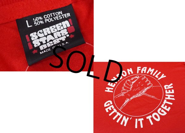 画像2: ほぼ未使用【USA製】ビンテージ【HENSON FAMILY GETTIN IT TOGETHER】【赤】Tシャツ【サイズL】  (2)