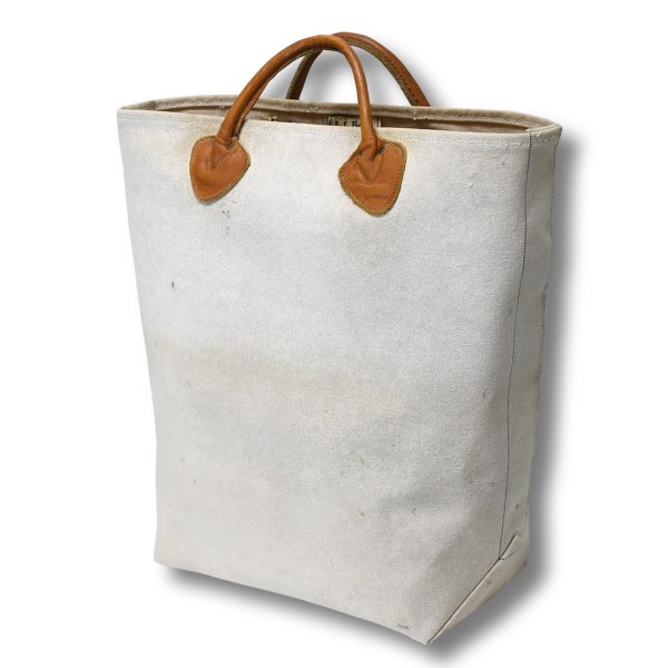 画像1: 【ビンテージ】L.L.bean【L.L.ビーン】【生成り】【レザーハンドル】【キャンバス】【カスタムトートバッグ】ビーントート  (1)