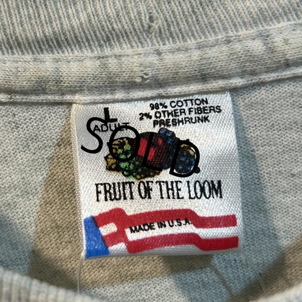 画像2: 90's USA製 ビンテージ【FRUIT OF THE LOOM 】フルーツオブザルーム【BEATING CANCER】【グレー】【 Tシャツ】【サイズL】  (2)