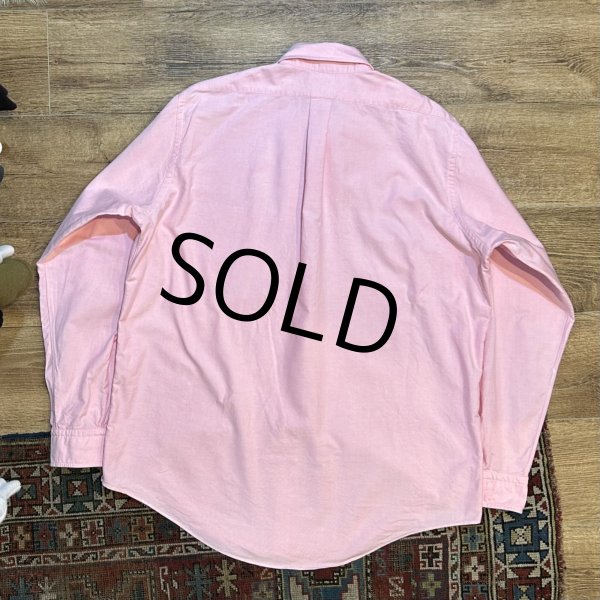 画像3: 90’s USA製【ビンテージ】【ブルックスブラザーズ】Brooks Brothers【無地】【ピンク】コットン【ボタンダウンシャツ】【16 1/2】  (3)